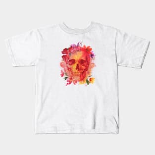 Floral Skull Kids T-Shirt